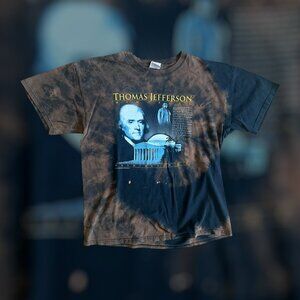 vintage 2010 Large Gildan Thomas Jefferson Memorial reverse tie dye t shirt